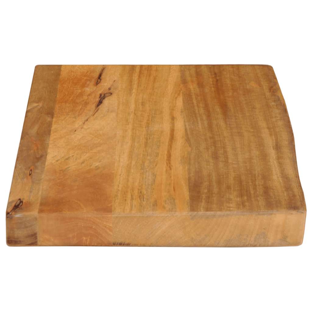 Piano Tavolo Bordi Vivi in Legno Massello di Mango