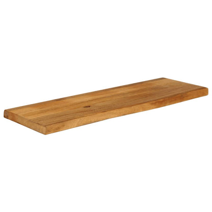 Piano Tavolo Bordi Vivi in Legno Massello di Mango
