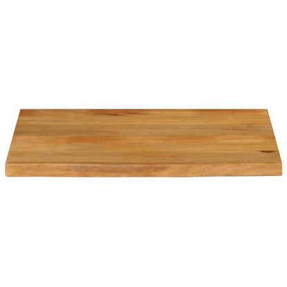 Piano Tavolo Bordi Vivi in Legno Massello di Mango