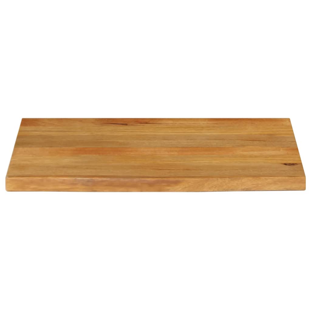 Piano Tavolo Bordi Vivi in Legno Massello di Mango