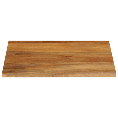 Piano Tavolo Bordi Vivi in Legno Massello di Mango
