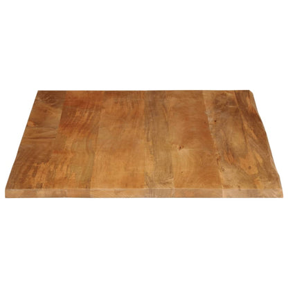 Piano Tavolo Bordi Vivi in Legno Massello di Mango
