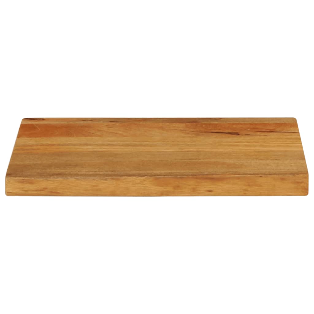 Piano Tavolo Bordi Vivi in Legno Massello di Mango