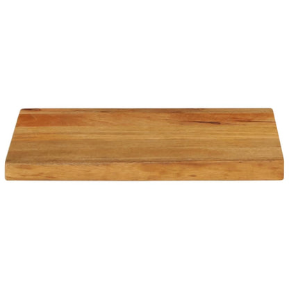 Piano Tavolo Bordi Vivi in Legno Massello di Mango