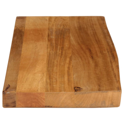 Piano Tavolo Bordi Vivi in Legno Massello di Mango