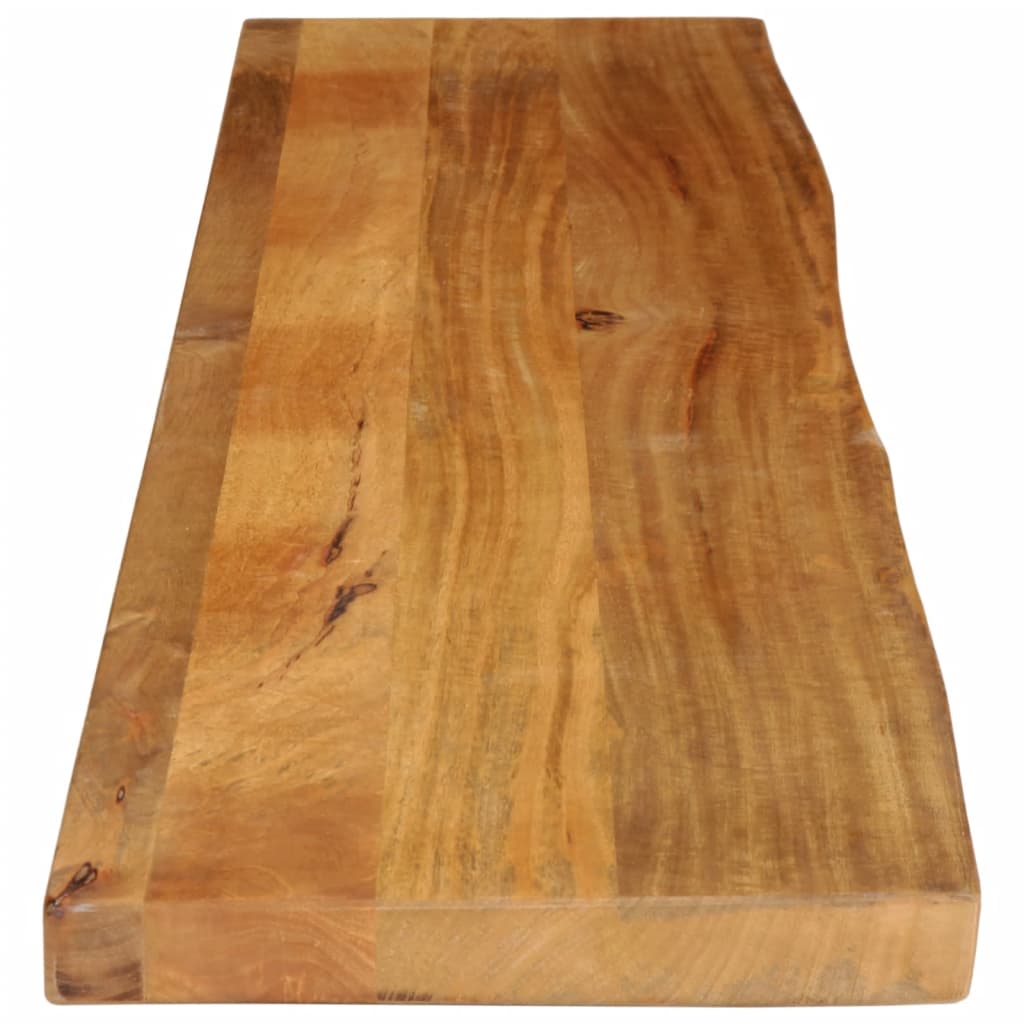 Piano Tavolo Bordi Vivi in Legno Massello di Mango