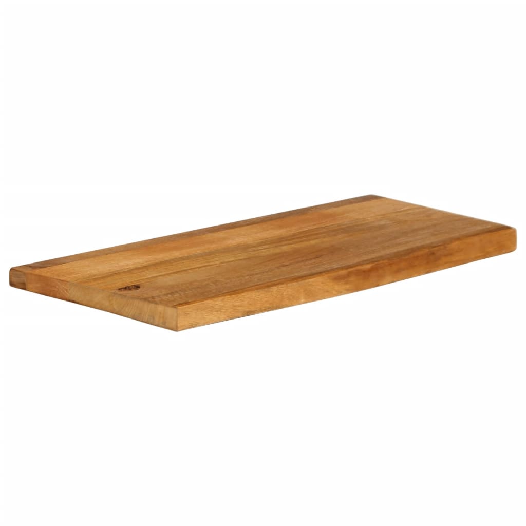 Piano Tavolo Bordi Vivi in Legno Massello di Mango