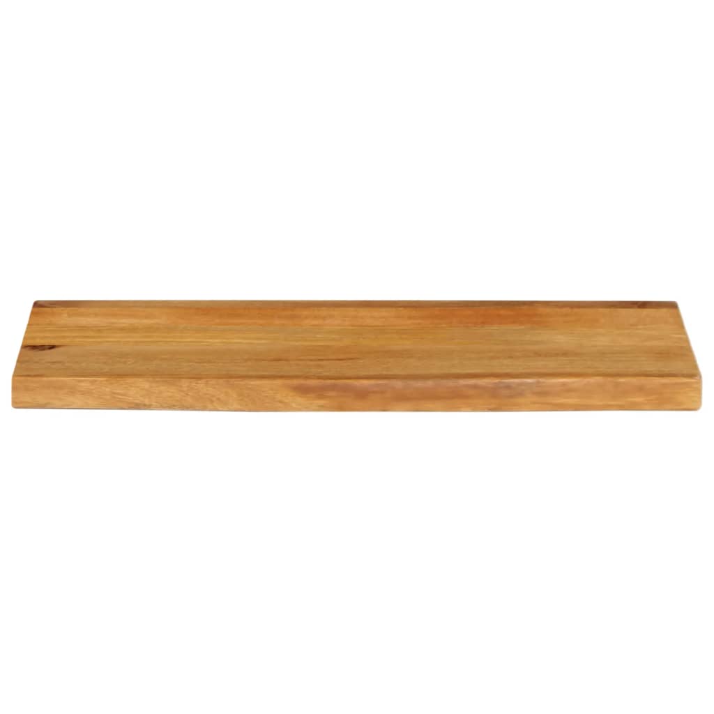 Piano Tavolo Bordi Vivi in Legno Massello di Mango
