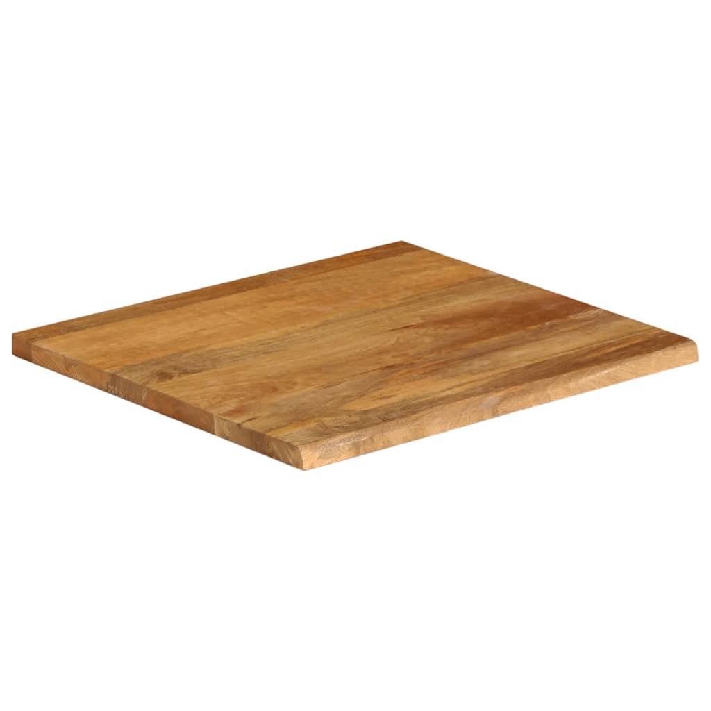 Piano Tavolo Bordi Vivi in Legno Massello di Mango