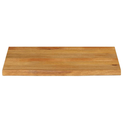 Piano Tavolo Bordi Vivi in Legno Massello di Mango