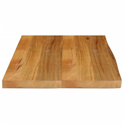 Piano Tavolo Bordi Vivi in Legno Massello di Mango