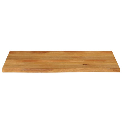 Piano Tavolo Bordi Vivi in Legno Massello di Mango