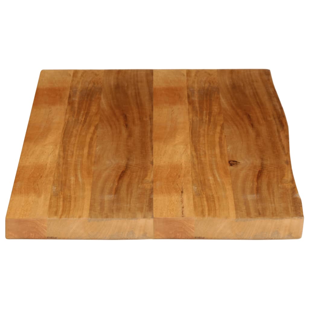 Piano Tavolo Bordi Vivi in Legno Massello di Mango
