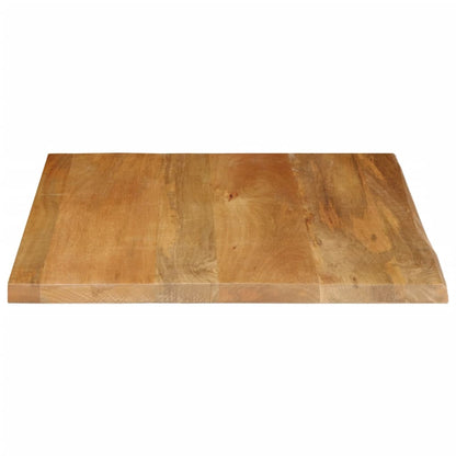 Piano Tavolo Bordi Vivi in Legno Massello di Mango