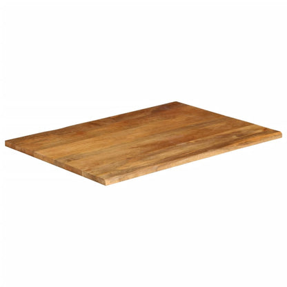 Piano Tavolo Bordi Vivi in Legno Massello di Mango