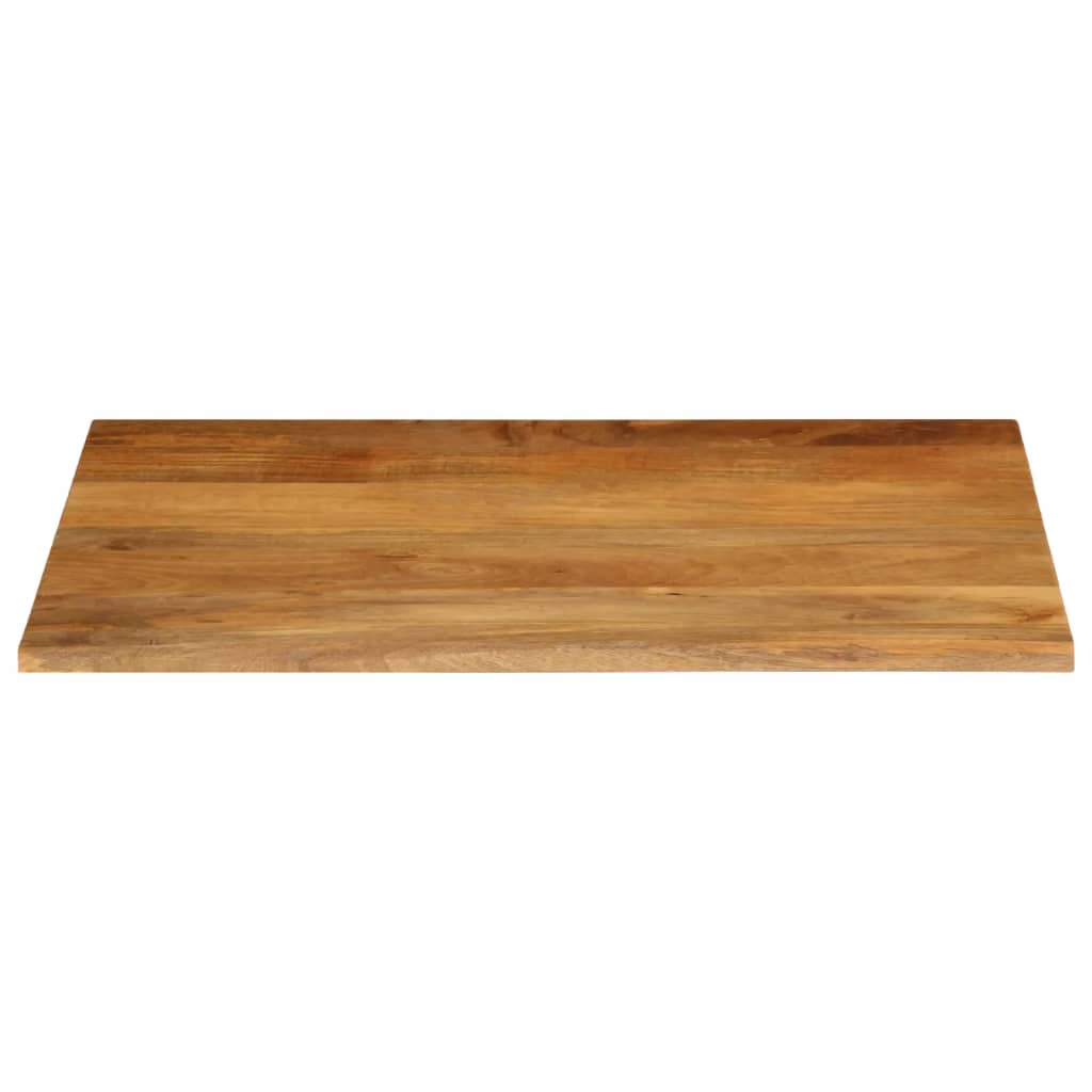 Piano Tavolo Bordi Vivi in Legno Massello di Mango