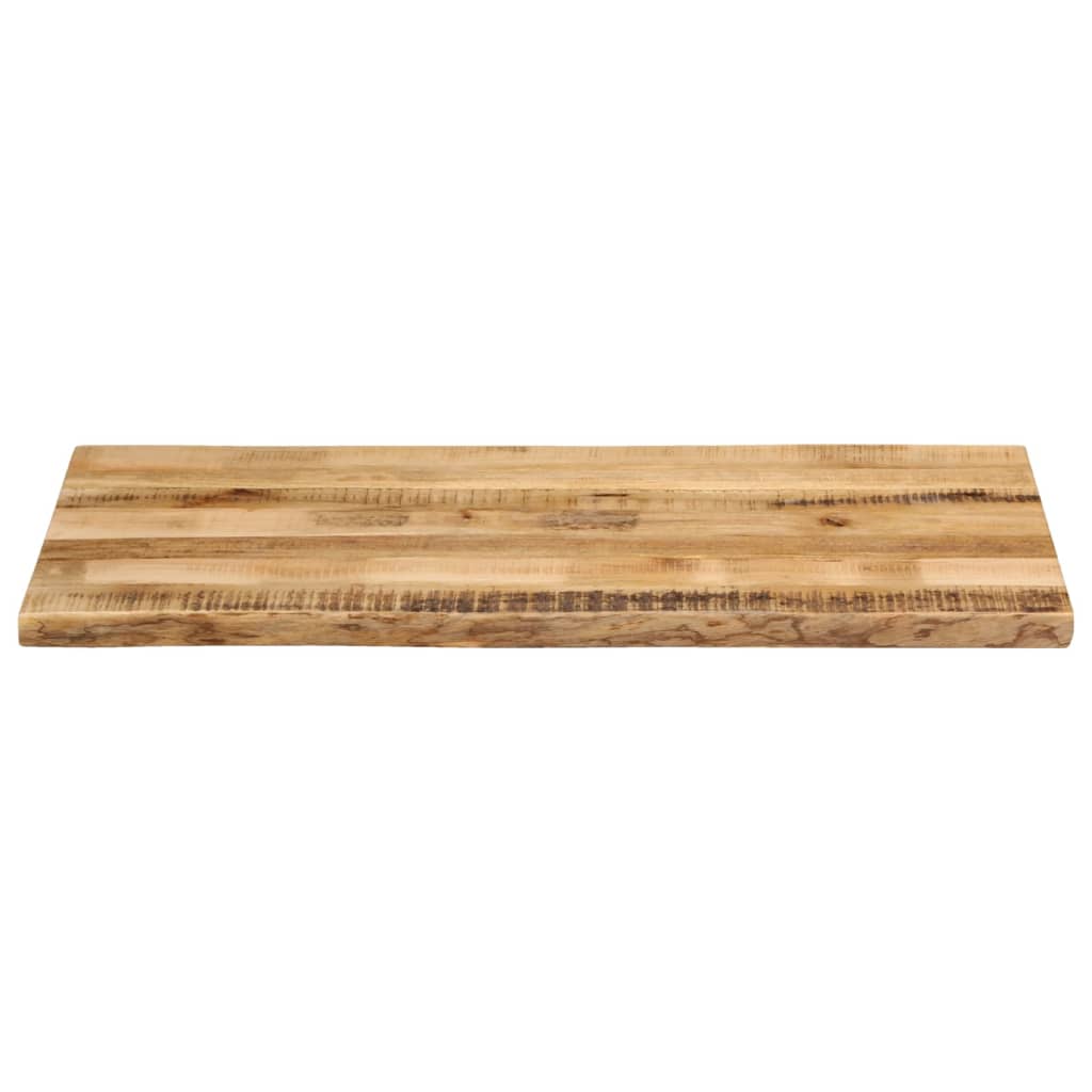 Piano Tavolo Bordi Vivi 110x60x2,5 cm Legno di Mango Grezzo | homemem39