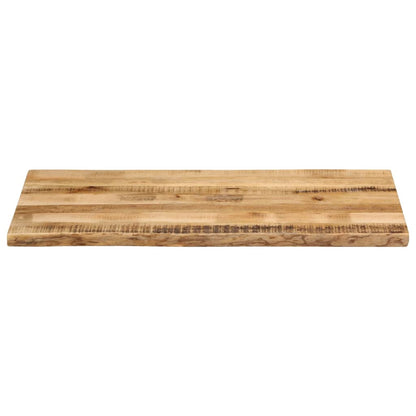 Piano Tavolo Bordi Vivi 110x60x2,5 cm Legno di Mango Grezzo | homemem39