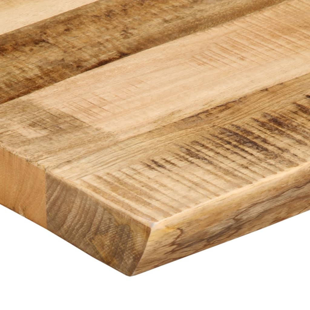Piano Tavolo Bordi Vivi 110x60x2,5 cm Legno di Mango Grezzo | homemem39