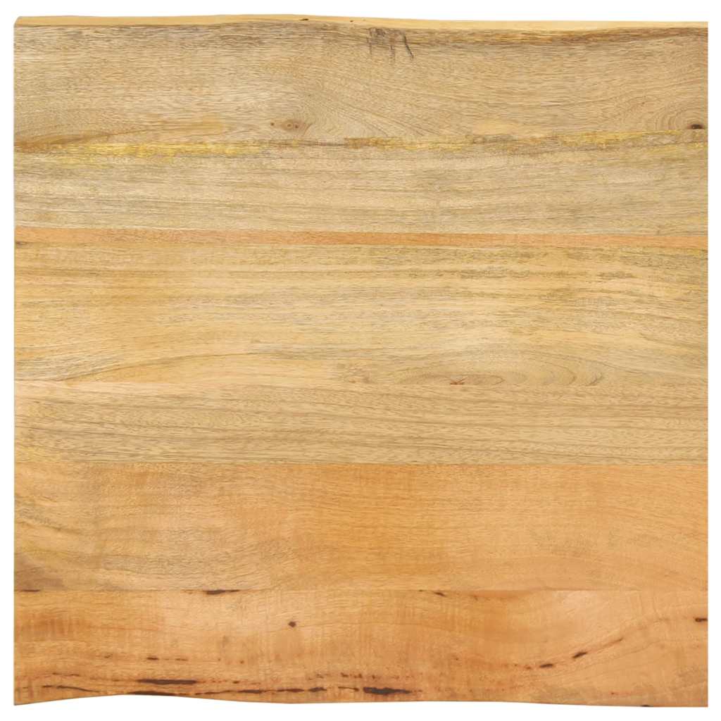 Piano Tavolo Bordi Vivi in Legno Massello di Mango