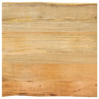 Piano Tavolo Bordi Vivi in Legno Massello di Mango