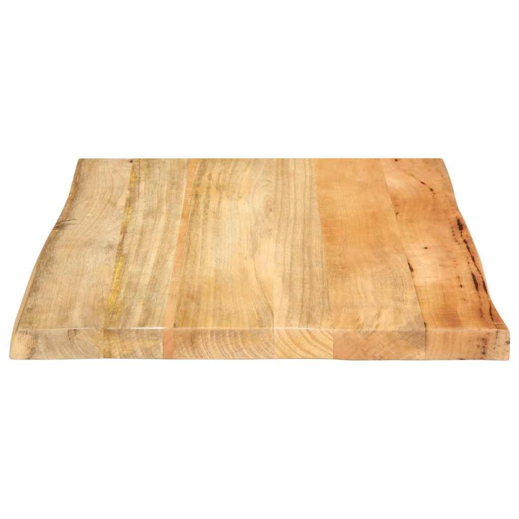 Piano Tavolo Bordi Vivi in Legno Massello di Mango