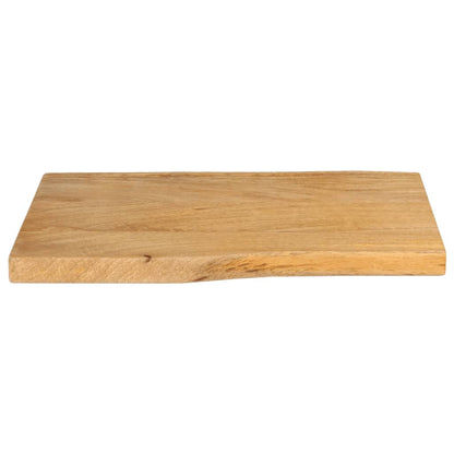 Piano Tavolo Bordi Vivi in Legno Massello di Mango