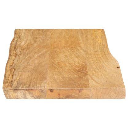Piano Tavolo Bordi Vivi in Legno Massello di Mango