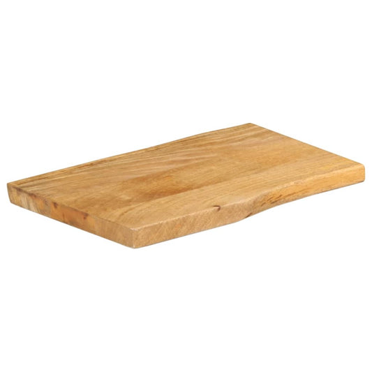Piano Tavolo 60x40x2,5 cm Bordi Vivi in Legno Massello di Mango | homemem39