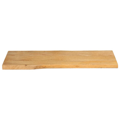 Piano Tavolo Bordi Vivi in Legno Massello Mango