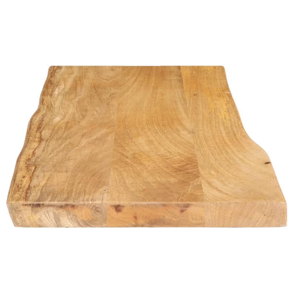Piano Tavolo Bordi Vivi in Legno Massello Mango