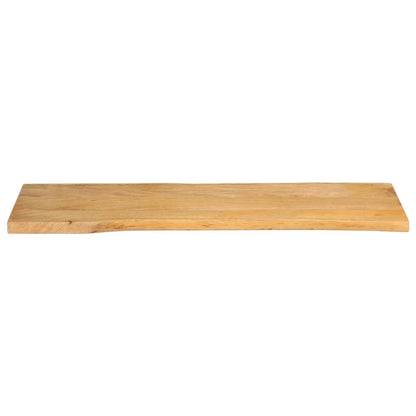 Piano Tavolo Bordi Vivi in Legno Massello Mango
