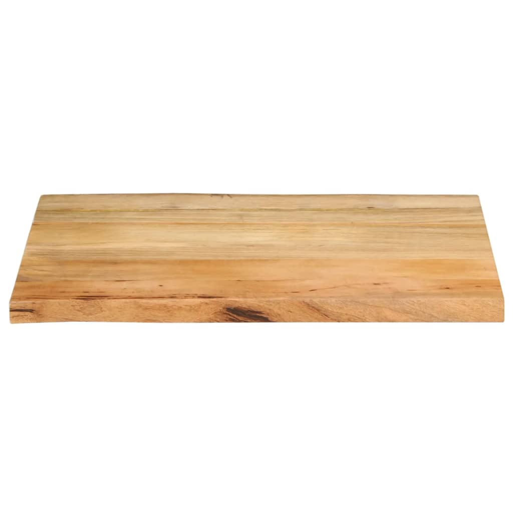 Piano per Tavolo 70x60x2,5cm Bordi Vivi in Legno Massello Mango | homemem39