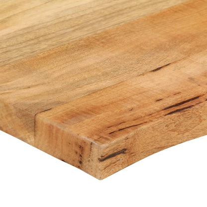 Piano per Tavolo 90x60x2,5cm Bordi Vivi in Legno Massello Mango | homemem39
