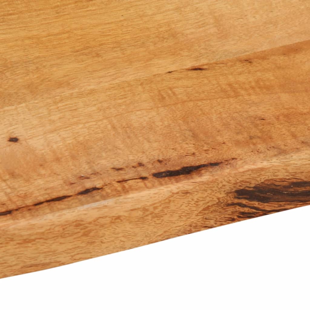 Piano per Tavolo 90x60x2,5cm Bordi Vivi in Legno Massello Mango | homemem39