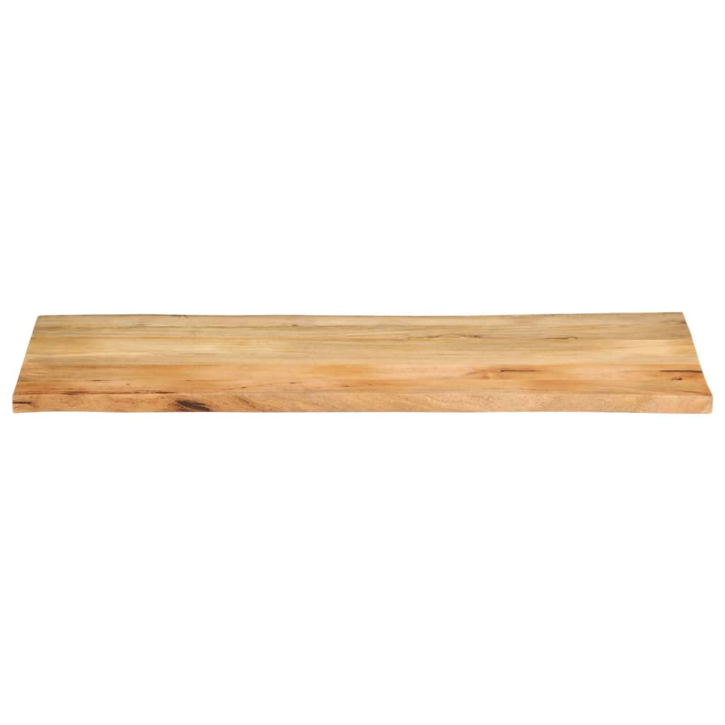Piano Tavolo Bordi Vivi in Legno Massello Mango