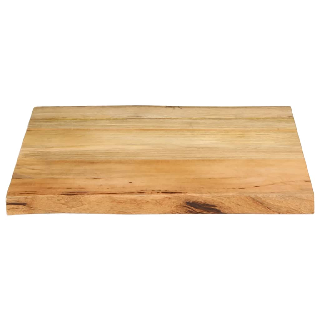 Piano Tavolo Bordi Vivi in Legno Massello Mango