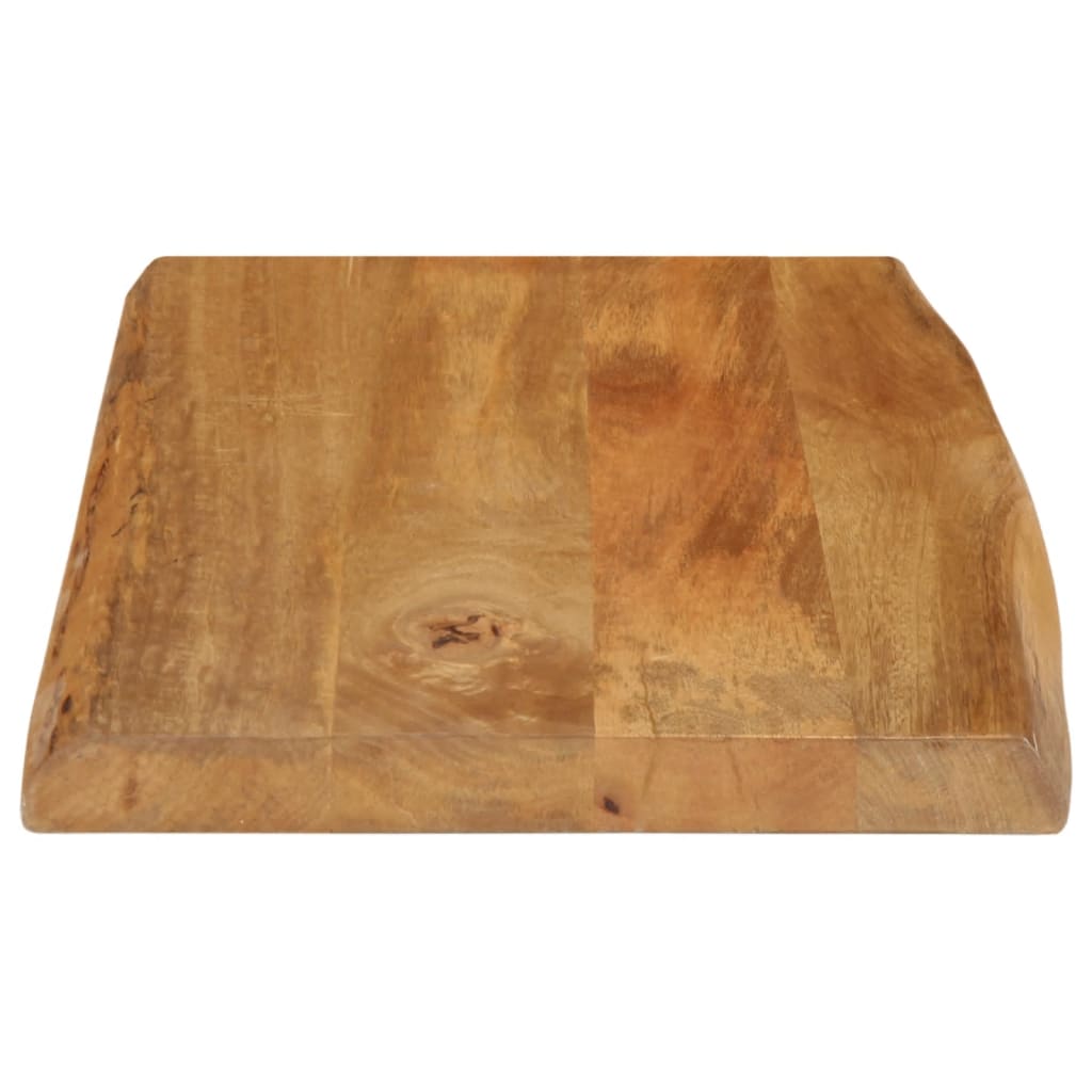 Piano Tavolo Bordi Vivi in Legno Massello di Mango