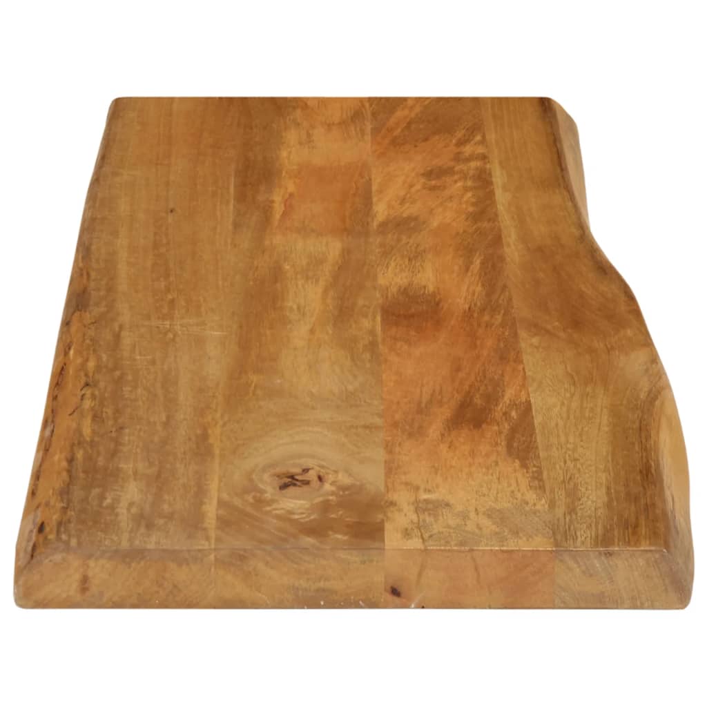 Piano Tavolo Bordi Vivi in Legno Massello di Mango