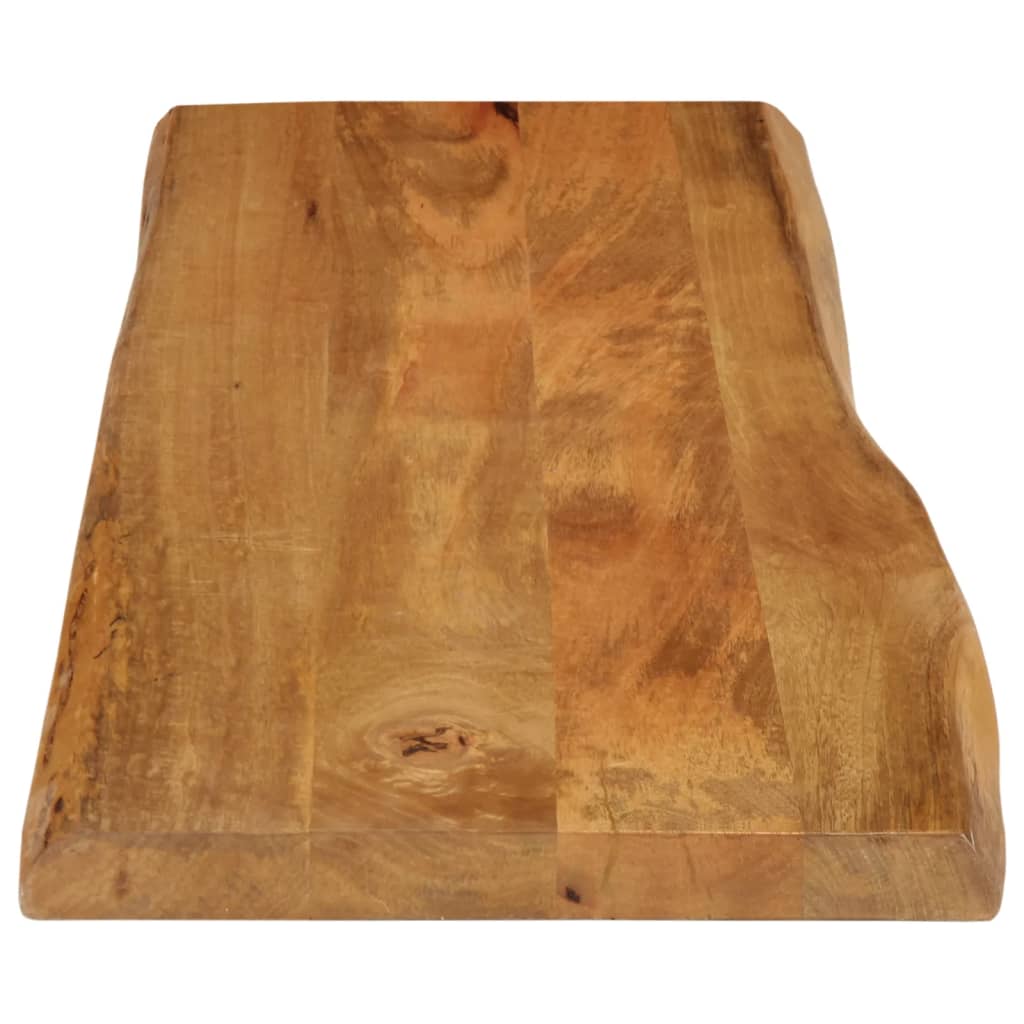 Piano Tavolo Bordi Vivi in Legno Massello Mango