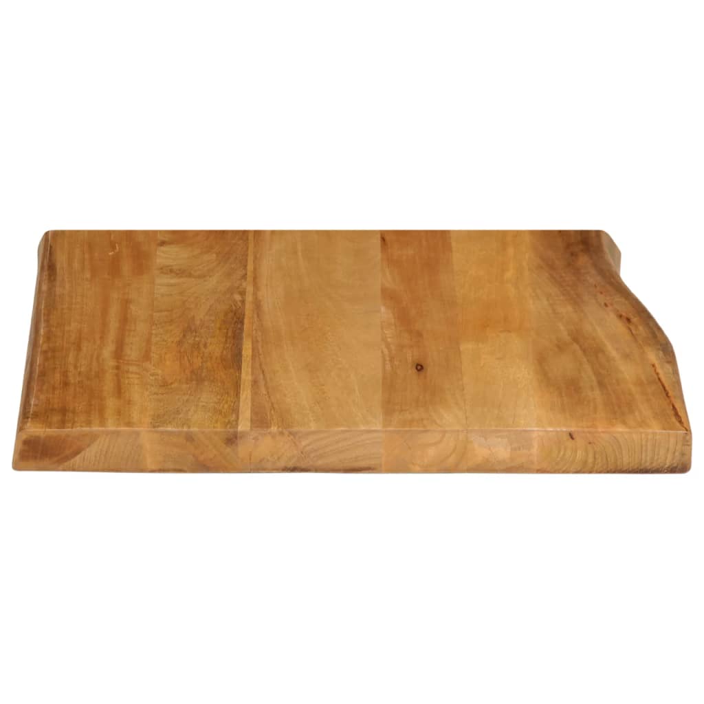 Piano Tavolo Bordi Vivi in Legno Massello di Mango
