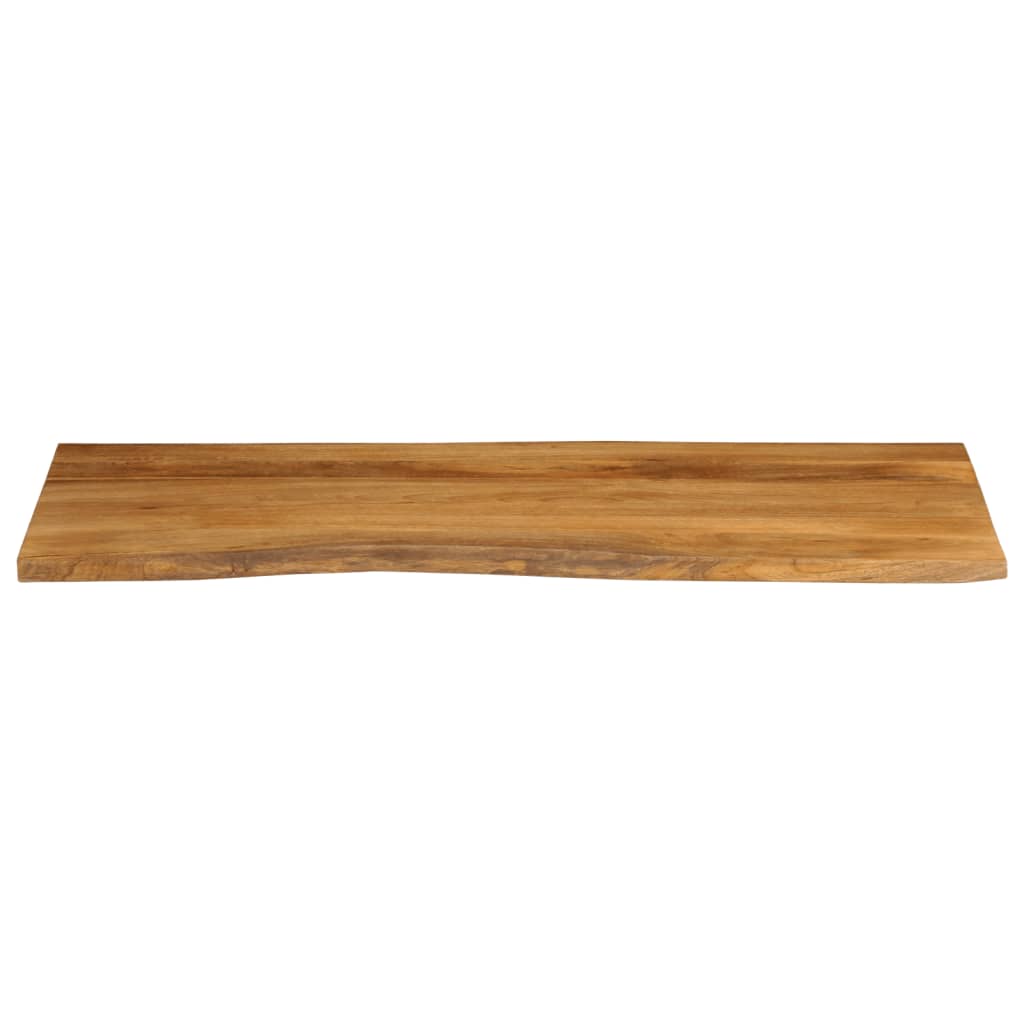 Piano Tavolo Bordi Vivi in Legno Massello Mango