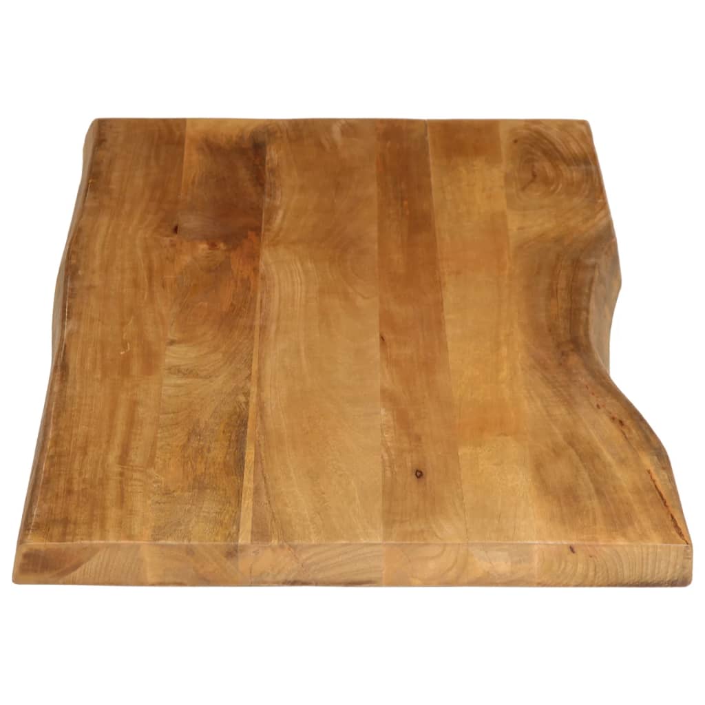Piano Tavolo Bordi Vivi in Legno Massello Mango