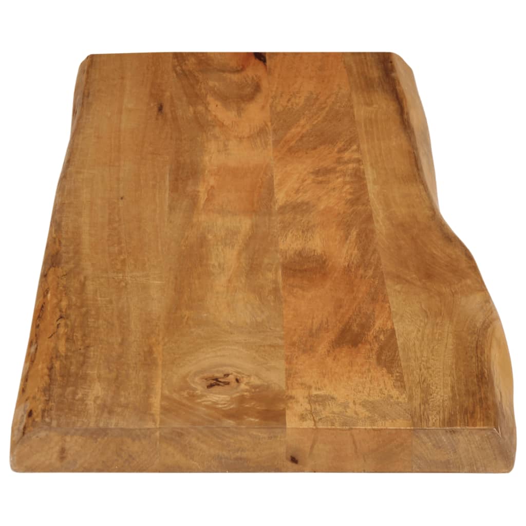 Piano Tavolo Bordi Vivi in Legno Massello Mango