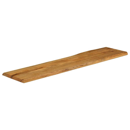 Piano Tavolo Bordi Vivi in Legno Massello Mango