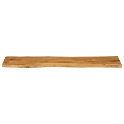 Piano Tavolo Bordi Vivi in Legno Massello Mango