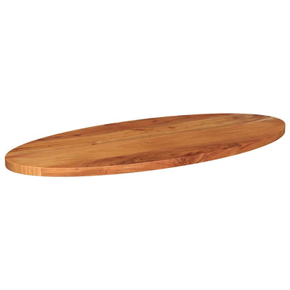 Piano Tavolo 80x40x3,8 cm Ovale in Legno Massello di Acacia