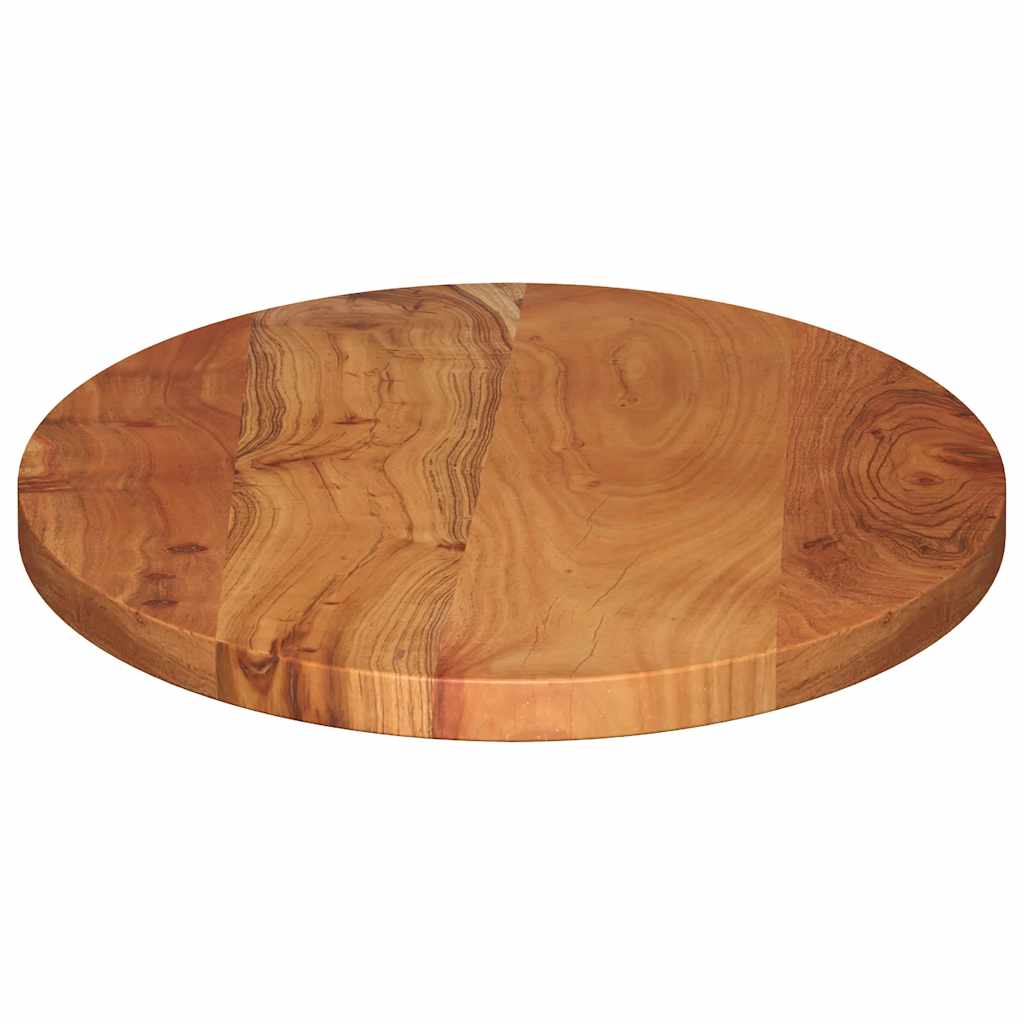 Piano Tavolo 80x40x3,8 cm Ovale in Legno Massello di Acacia
