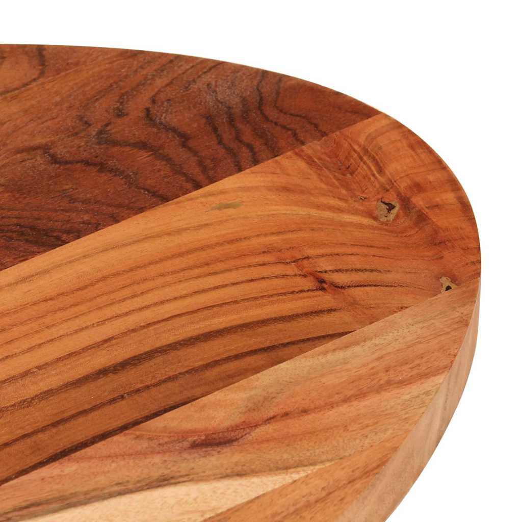 Piano Tavolo 80x40x3,8 cm Ovale in Legno Massello di Acacia