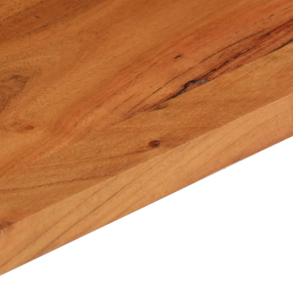 Piano Tavolo 120x70x2,5 cm Rettangolare Legno Massello Acacia